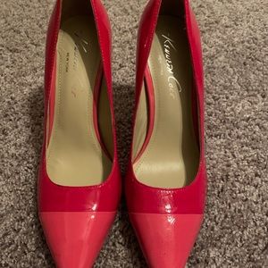 Kennith Cole Slim High Heel Pumps Patent Leather
